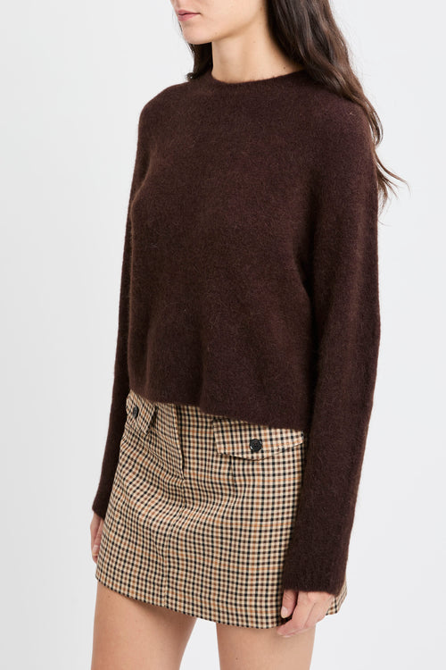 Maglia girocollo Marella "Tania" in alpaca stretch