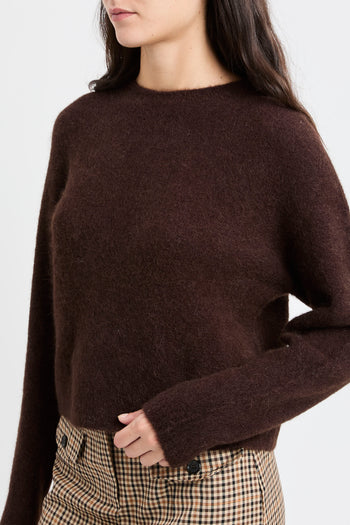 Maglia girocollo Marella "Tania" in alpaca stretch - 4