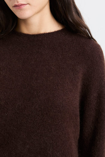 Maglia girocollo Marella "Tania" in alpaca stretch - 5