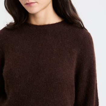 Maglia girocollo Marella "Tania" in alpaca stretch - 7