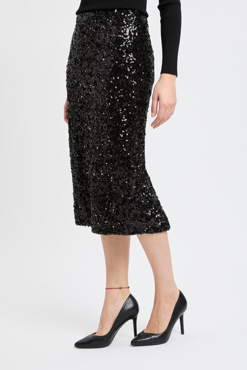 Gonna longuette Marella "Rennes" in jersey elasticizzato con paillettes