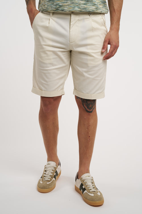 Pantalone corto Myths in cotone elasticizzato