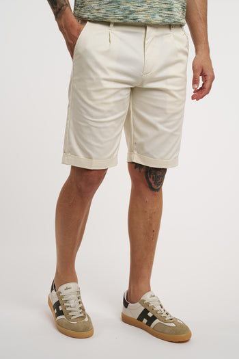 Pantalone corto Myths in cotone elasticizzato - 3