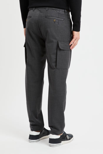 Pantalone cargo sartoriale Myths in misto lana - 5
