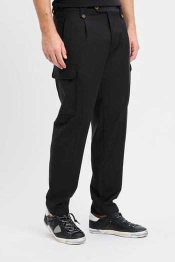 Pantalone cargo sartoriale Myths in misto lana - 4