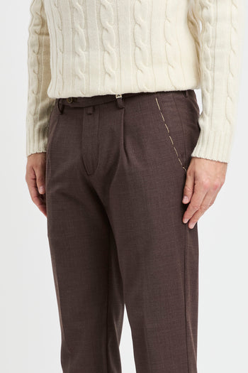 Pantalone chino Myths in misto lana - 4