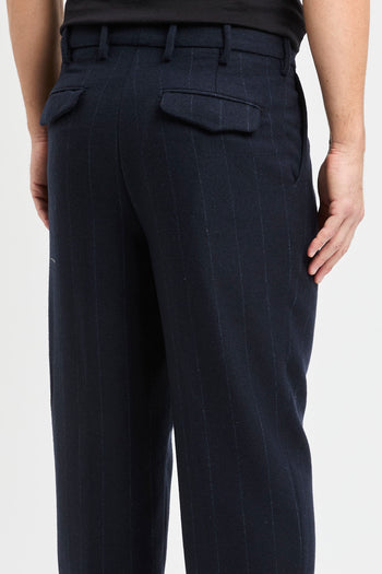 Pantalone sartoriale over Myths in misto lana gessato - 6