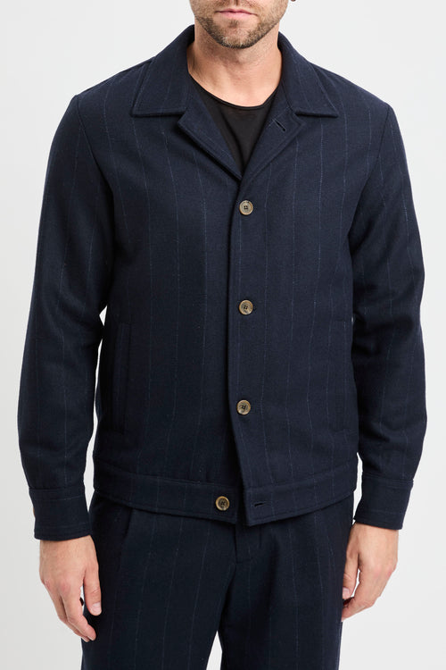 Giacca Myths in misto lana gessato