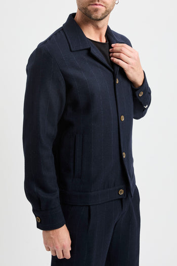Giacca Myths in misto lana gessato - 5