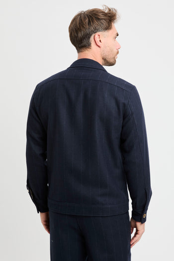 Giacca Myths in misto lana gessato - 8