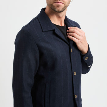 Giacca Myths in misto lana gessato - 9