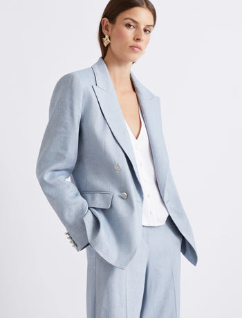 Blazer Marella in chevron di misto lino (Mod. MLLBUSSOLA) - 4