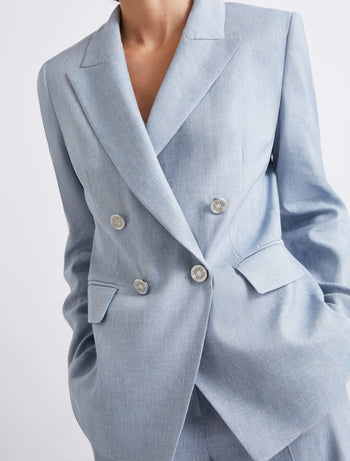 Blazer Marella in chevron di misto lino (Mod. MLLBUSSOLA) - 5