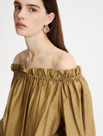 Blusa Marella in georgette con elastico (Mod. MLLMERINGA) - 5