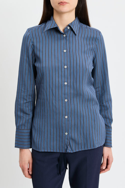 Camicia a righe Marella in viscosa (Mod. MLLFOLK)
