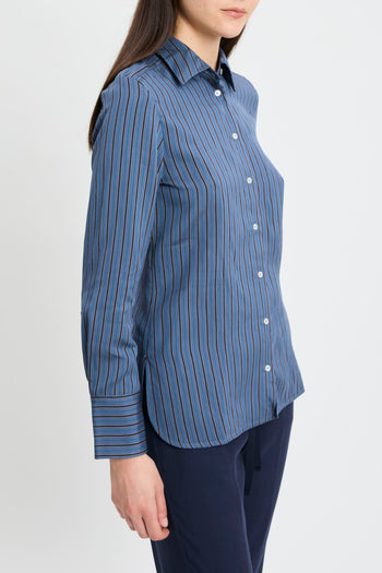 Camicia a righe Marella in viscosa (Mod. MLLFOLK) - 4