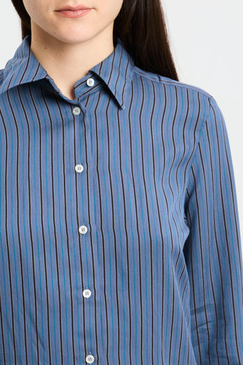 Camicia a righe Marella in viscosa (Mod. MLLFOLK) - 7