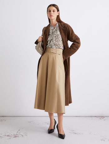 Camicia Marella in Georgette con rouche e stampa macula (Mod. MLLCANAPA) - 3