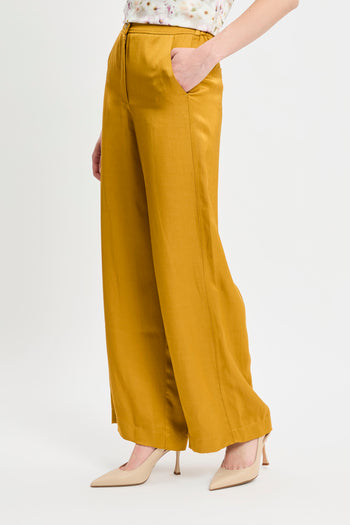 Pantalone a palazzo Marella in viscosa misto lino (Mod. MLLIDONEO) - 3