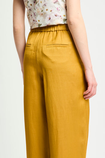 Pantalone a palazzo Marella in viscosa misto lino (Mod. MLLIDONEO) - 7