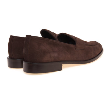 Mocassino penny Pawelk's in camoscio con suola in cuoio - 3