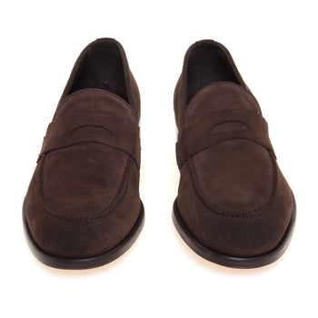 Mocassino penny Pawelk's in camoscio con suola in cuoio - 5