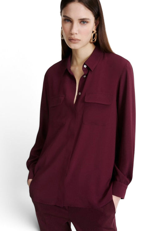 Camicia Marella MLLFESTOSO1 in misto seta con taschini - 1