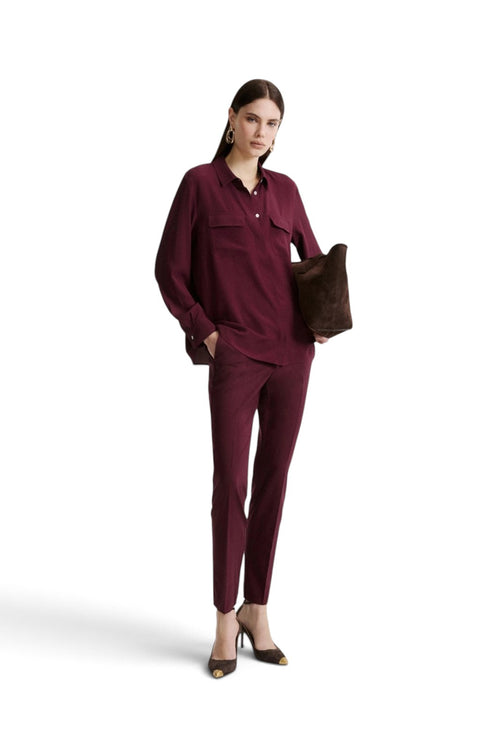 Camicia Marella MLLFESTOSO1 in misto seta con taschini - 2