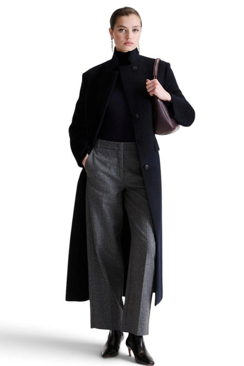 Pantalone a palazzo Marella MLLPOGGIO in tweed di lana e seta - 1