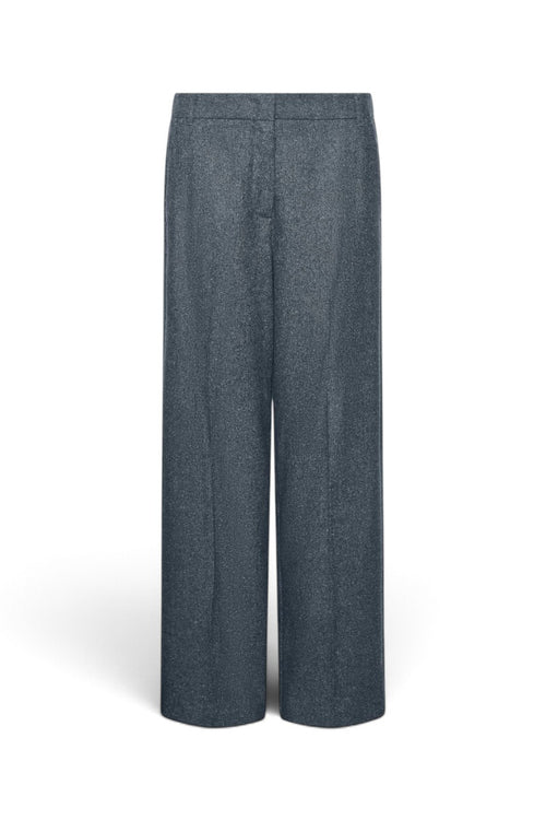 Pantalone a palazzo Marella MLLPOGGIO in tweed di lana e seta - 2