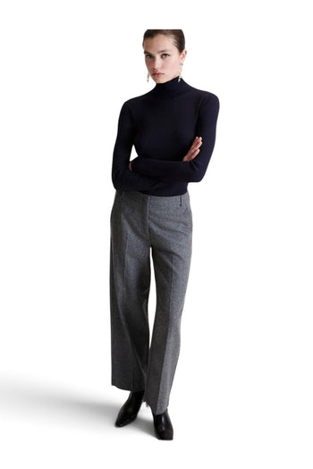 Pantalone a palazzo Marella MLLPOGGIO in tweed di lana e seta - 4