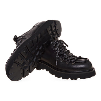 Allacciata norvegese Pawelk's in pelle con suola in gomma e ganci trecking - 4