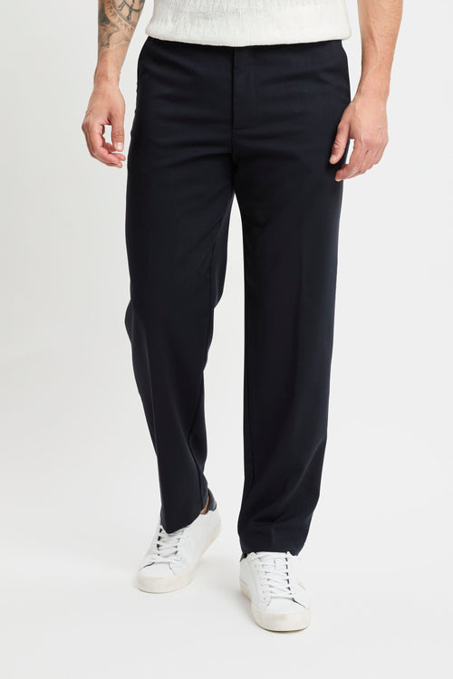 Pantalone taglio sartoriale Myths in fresco di lana  BLU
