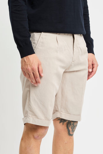 Pantalone corto Myths in lyocell misto lino washed - 4