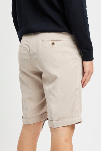 Pantalone corto Myths in lyocell misto lino washed - 6