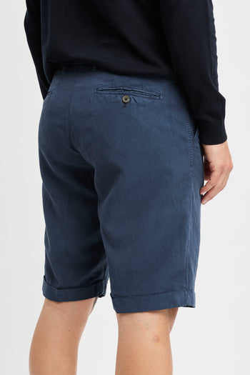 Pantalone corto Myths in lyocell misto lino washed - 6