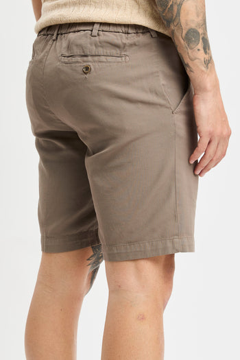 Pantalone corto Myths in cotone con coulisse - 6