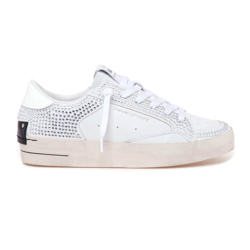 Sneaker Crime London Skate Deluxe in pelle con strass - 1