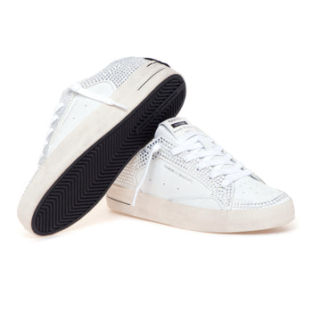 Sneaker Crime London Skate Deluxe in pelle con strass - 4