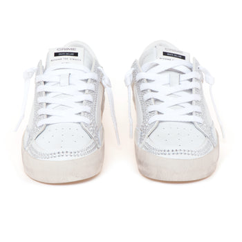 Sneaker Crime London Skate Deluxe in pelle con strass - 5