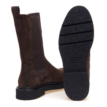 Chelsea boot Guglielmo Rotta in camoscio con suola in gomma - 4