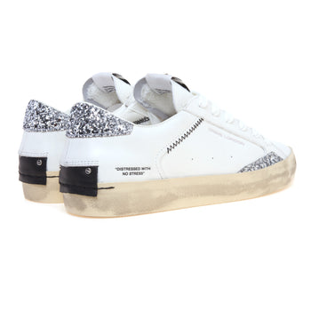 Sneaker Crime London Distressed in pelle con dettagli in glitter - 3