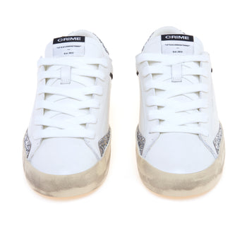 Sneaker Crime London Distressed in pelle con dettagli in glitter - 5