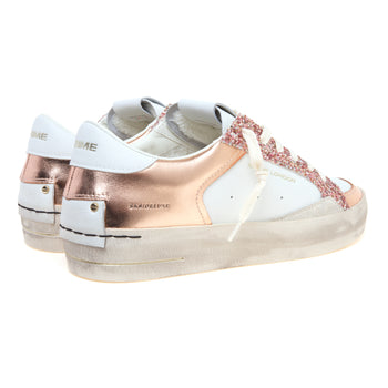 Sneaker Crime London SK8 Deluxe in pelle e glitter - 3