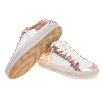 Sneaker Crime London SK8 Deluxe in pelle e glitter - 4