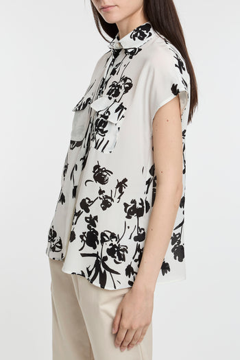 Camicia Marella in crèpe di seta con stampa floreale - 3