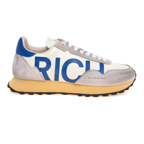 Sneaker John Richmond in pelle con maxi logo laterale a contrasto