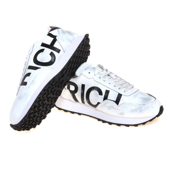 Sneaker John Richmond in pelle con maxi logo laterale a contrasto - 4