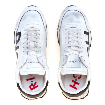Sneaker John Richmond in pelle con maxi logo laterale a contrasto - 5