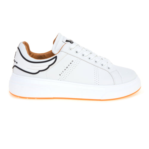 Sneaker John Richmond in pelle con talloncino gommato con logo